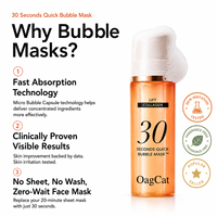 Masque Micro-Gel OEM Marque Privée 30 Secondes au Rétinol, Acide Salicylique, Herbes Anti-Âge et Vitamine C – Soin de la Peau et Base de Teint pour le Cou