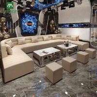 Ensemble de canapés de bar modernes en cuir PU, durables et écologiques, meubles modulaires pour discothèques et salons KTV