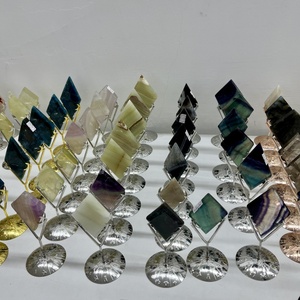 Prix usine <span class=keywords><strong>Dalle</strong></span> de diamant de forme libre de quartz de pierres de cristal naturel de haute qualité pour la décoration - Product Image 3