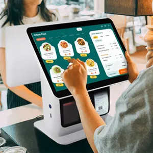 Terminal pos caisse enregistreuse systèmes pos tout-en-un à vendre machine pos android avec imprimante thermique 58 mm