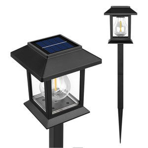 Lampe solaire IP65 à filament de tungstène, étanche, pour extérieur, route, cour, paysage, jardin, villa, pelouse, décoration - Product Image 1