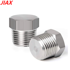 ข้อต่อปลั๊กท่อหกเหลี่ยมสแตนเลสแบบเกลียว 3/8 NPT 1/2 NPT 1/4 NPT 1/8 NPT ชนิดตัวผู้ - Product Image 1
