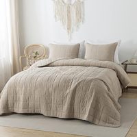 Ensemble de couvre-lit toutes saisons, couvre-lit matelassé en coton de luxe, ensemble de couvre-lit matelassé