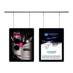 Litsign Vitrine promotionnelle rectangulaire d'intérieur, éclairée, double face, en acrylique ultra-transparent, format A4, avec éclairage <span class=keywords><strong>de</strong></span> fenêtre, pour affichage réel - Product Image 3