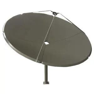 Antena de prato de satélite de 5 pés da banda c com base quadrada