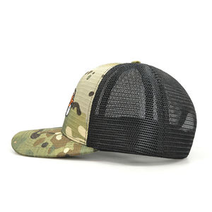 Gorra Trucker de Alta Calidad con Logotipo Bordado Personalizado, Gorra Trucker con Cierre a Presión, Estilo Hip Hop, Gorra de Malla Lisa para Hombre - Product Image 5