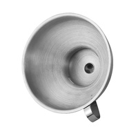 Entonnoir 2 en 1 en acier inoxydable 304, compatible lave-vaisselle, avec une large ouverture et une petite ouverture et un filtre pour transférer les épices, les huiles et les aliments