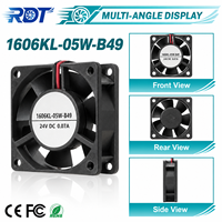 Ventilateur axial 24V DC 1606KL-05W-B49 40x40x15mm 0.07A 6500RPM 7.4CFM pour équipement de machine CNC, unité de remplacement de ventilation