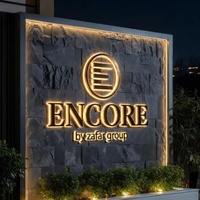 Lettres LED en acrylique découpées au laser 3D personnalisées pour logo d'entreprise, enseignes de réception, salons, publicité de magasin, décoration intérieure, éclairage