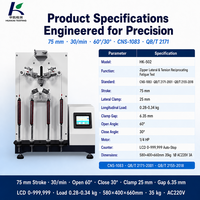 Machine d'essai de fatigue à mouvement alternatif pour la durabilité des fermetures éclair de sacs à main et valises, équipement de laboratoire QB/T2155