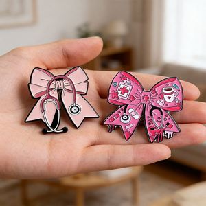 X57 Meilleures ventes : Broches et épingles de revers en métal émaillé, motifs médicaux (médecin, infirmière, stéthoscope, nœud), broches médicales, épingles pour sacs et vêtements, épingles de revers anime - Product Image 4