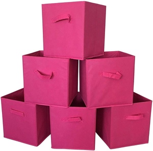 New Có Thể Gập Lại Vải Lưu Trữ <span class=keywords><strong>Cube</strong></span> Basket Thùng Organizer Container Ngăn Kéo Tuyệt Vời Cho Bé, Phòng Chơi, Phòng Tủ Quần Áo, Trang Chủ Tổ Chức - Product Image 3