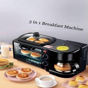 Machine à petit-déjeuner multifonctionnelle trois-en-un pour la maison, petit grille-pain, <span class=keywords><strong>cafetière</strong></span> et appareil à sandwich 3 en 1 - Product Image 4