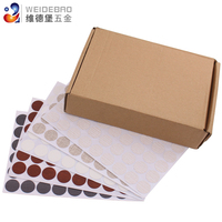 Autocollant de trou de vis auto-taraudeuse en plastique pour meubles, 622 couleurs