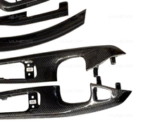 Kit de panneau intérieur de console centrale en fibre de carbone personnalisé pour BMW Série 3 E46 1998~2005 Accessoires intérieurs Garniture de levier de vitesses