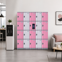 Ventes Flash : Armoire de Rangement de Bureau à 12 Portes avec Serrure Électronique, en ABS Étanche, Métal Durable et Résistant à la Rouille – Vente Directe Usine