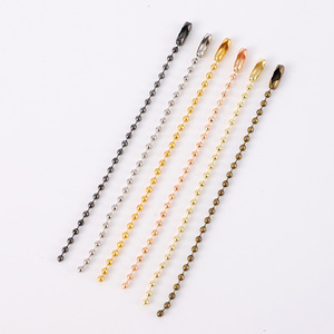 Chaîne DIY Guka Candy Color, perles rondes de 10 cm, porte-clés mousqueton, chaîne en métal légère - Product Image 2