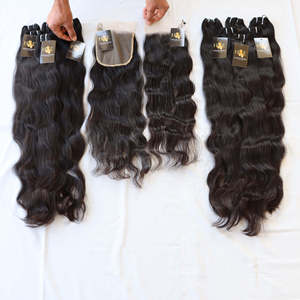 Mechones de pelo con cierre de encaje frontales, extensiones de cabello con encaje Hd, venta al por mayor - Product Image 2