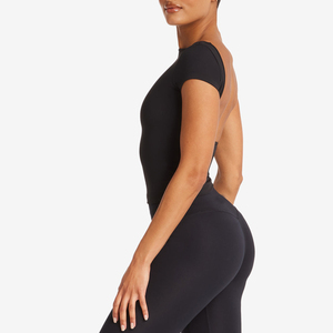 <span class=keywords><strong>Abbigliamento</strong></span> Fitness personalizzato con Logo Oem <span class=keywords><strong>abbigliamento</strong></span> donna 2024 con scollo a <span class=keywords><strong>barca</strong></span> stretto <span class=keywords><strong>abbigliamento</strong></span> da donna - Product Image 4