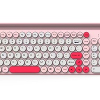Clavier sans fil élégant multicolore FV-866 pour ordinateur portable professionnel, nouveau clavier portable à double mode avec interrupteurs à ciseaux