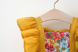 Robes pour filles en coton de haute qualité, motif floral, ODM, pour enfants, printemps-été, design ailes de fée pour bébés filles - Product Image 6