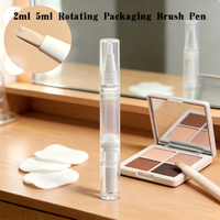 Tubo dispensador giratorio portátil de 2ml y 5ml para cosméticos, aceite para cutículas y base de maquillaje