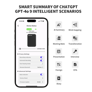 Mới nhất ai ứng dụng thông minh nam châm Dictaphone cuộc gọi điện thoại kích hoạt ghi âm giọng nói với dịch Ngôn Ngữ & tóm tắt định dạng âm thanh MP3 - Product Image 3