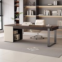 Lampe de bureau italienne minimaliste pour étude à domicile Table d'ordinateur haut de gamme de luxe et design moderne, bureau à tiroirs