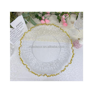 <span class=keywords><strong>Plato</strong></span> Base Dorado Más Vendido para Bodas, <span class=keywords><strong>Plato</strong></span> Base <span class=keywords><strong>de</strong></span> Alta <span class=keywords><strong>Calidad</strong></span> con Borde Plateado al <span class=keywords><strong>Mejor</strong></span> <span class=keywords><strong>Precio</strong></span> - Product Image 2