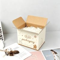 Boîtes d'expédition en carton ondulé personnalisées avec logo recyclable, emballages cadeaux, boîtes d'expédition pour les fêtes de Noël