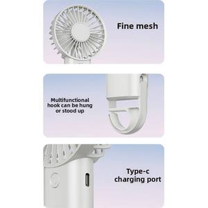 Quạt <span class=keywords><strong>mini</strong></span> cầm tay có thể sạc lại bằng USB Thiết bị làm mát hoạt động bằng pin để sử dụng ngoài trời - Product Image 6