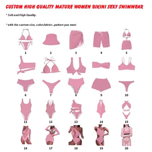 Custom Logo Kleur Badmode Vrouwen String Mini Driehoek Bikini Aangepaste Private Label Badmode Bikini Sets Forwomen