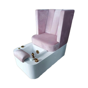Chaise de pédicure de luxe moderne en bois massif, nouveau design, mobilier de salon avec finition vernie pour manucure et massage des pieds - Product Image 3