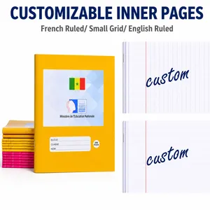 Cahier d'exercices personnalisé à reliure agrafée, lignage Seyès, couverture épaisse, pour étudiants - Fabricant - Product Image 2