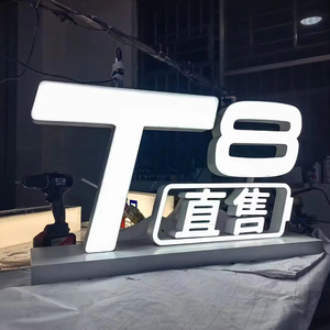 Insegna Luminosa <span class=keywords><strong>LED</strong></span> in Acrilico Solido Personalizzata, Impermeabile, Monofacciale, con Lettere Illuminate, per Ospedali, Centri Commerciali, <span class=keywords><strong>Aziende</strong></span> - Product Image 1