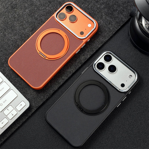 เคสโทรศัพท์แม่เหล็กแบบวงแหวนโลหะ 360 องศา ดีไซน์ทันสมัย สำหรับ iPhone 17 12 13 14 15 16 Pro Max 17 Air ป้องกันการตกกระแทก - Product Image 4