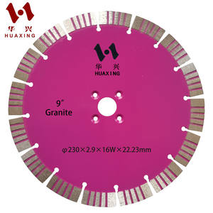 Disque de coupe diamanté multi-turbo 9'' (230 mm) à faible coût pour granit, béton et pierre naturelle - Product Image 5
