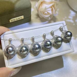 Colgante de Plata S925 31202DIY con Soporte Vacío para Cuentas de 9-11 mm, para Collar de Moda, Accesorios de Perlas DIY - Product Image 4