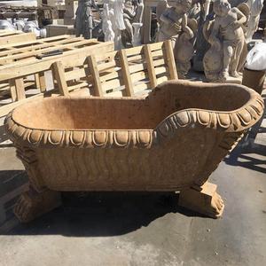 Outdoor Freestanding Large Natural Antique Stone <strong>Bathtub</strong> Bathroom Bath Tub - Product Image 6