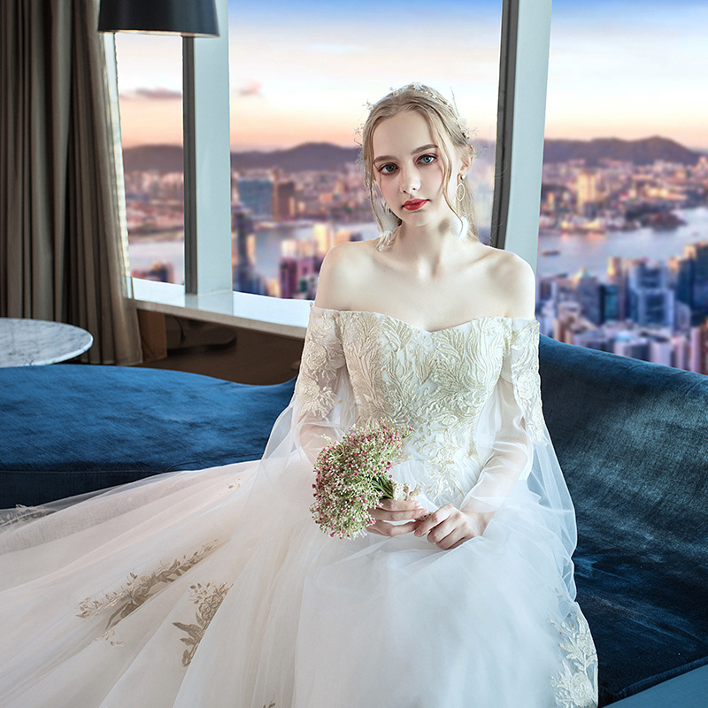 White floor-length