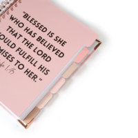Carnet de planification des objectifs 2026 personnalisé de haute qualité, journal de gratitude et d'autosoins, carnet de prières inspirant, papier biblique