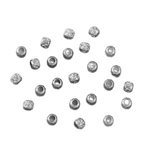 Bracelet d'espacement ancien en vrac Matériau Oeil Motif Vintage Perles Tibétaines Sier Bijoux Accessoires 4mm - Product Image 5