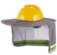 Couvre-casque respirant pare-soleil, protection solaire d'été, chapeau réfléchissant, visière anti-UV, sécurité