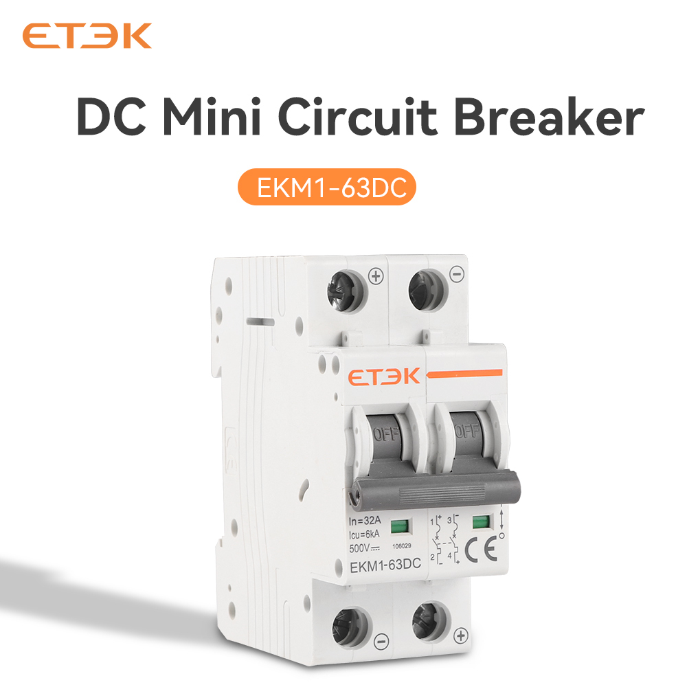 ETEK 1P/2P/4P DC 500V/1000V Mini Circuit Breaker 1-63A 6ka Solar MCB for PV System EKM1-63DC Miniature Circuit Breaker 250V · image 4
