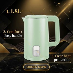 1.8L 1500W Electric <b>Kettle</b> Plastic Body Electric <b>Kettle</b> Double Layers for Home and Office - Product Image 2