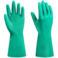 Huishoudelijke Zuur Alkali Olie Bescherming Solvent Latex Gratis Heavy Duty Veiligheid Chemische Slip Nitril Handschoenen