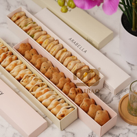 Logo personnalisé arabe luxe boulangerie pâtisserie dessert rectangulaire blanc carton chocolat dattes délice boîte sucrée avec sac à emporter