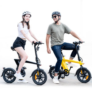 Mini Bicicleta Eléctrica de 14 Pulgadas con Neumáticos de Aire, Motor de 250W, Diseño de Pez Volador, Plegable, para Ciudad, para Adultos - Product Image 1