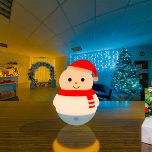 Cuộc Sống Đầy Màu Sắc Mới Đến Giáng Sinh Trang Trí Dễ Thương <span class=keywords><strong>Snowman</strong></span> Roly-Poly Đồ Chơi Ánh Sáng Ban Đêm Đèn Giáng Sinh Cho Gia Đình Và Trẻ Em - Product Image 1