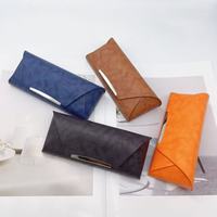 Étui à lunettes en cuir artisanal de haute qualité avec logo personnalisé, apparence élégante, fonction de protection, impression de texte